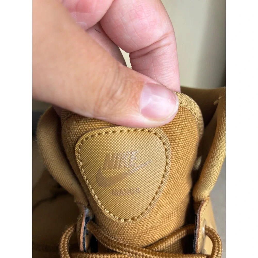 Nike Manoa LTR GS Wheat Brown Leather Boots BQ5371-700 Kids Size 5Y